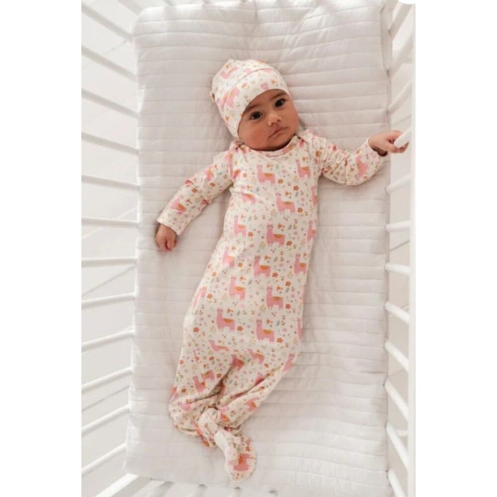 NWT Baby Sprouts Newborn Bamboo Sleep Sack Knotted Sleeper Size 0-3 Months - Picture 5 of 5